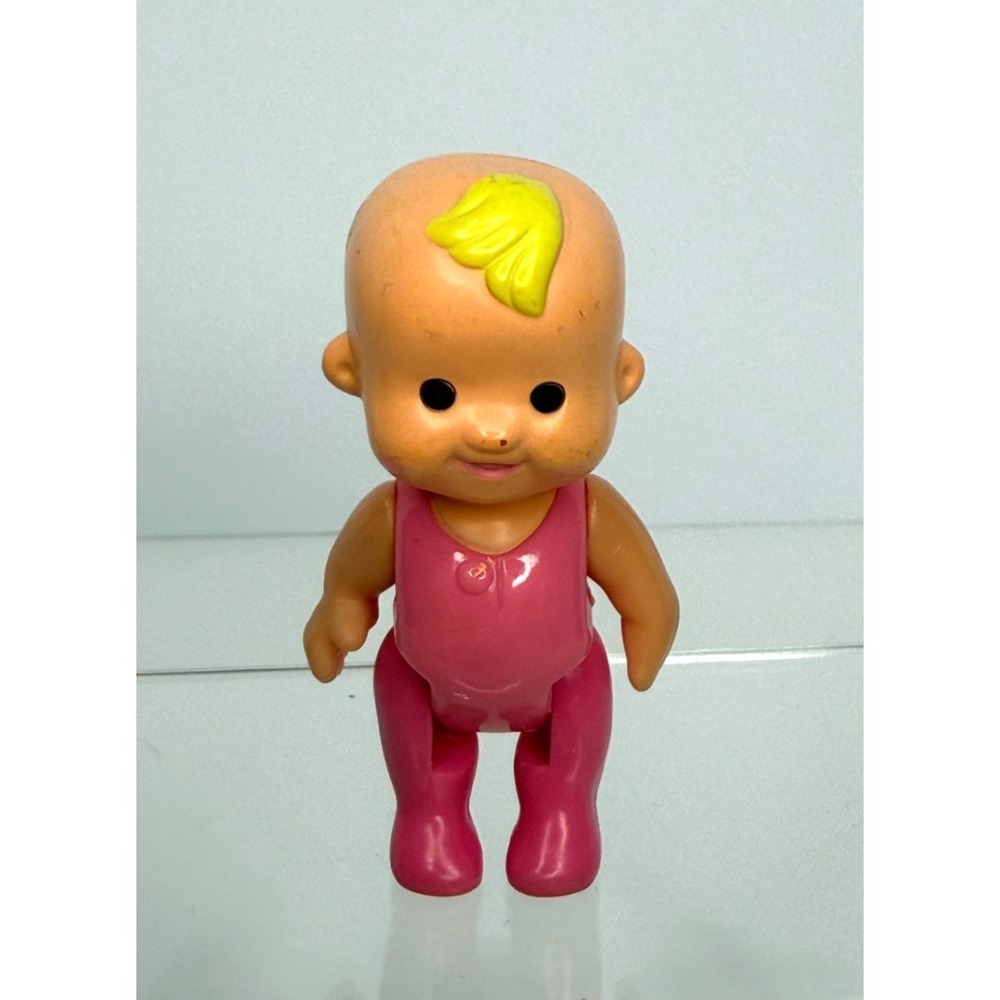 Fisher Price My First Dollhouse Pink Blonde Baby Figure Small Paint Wear